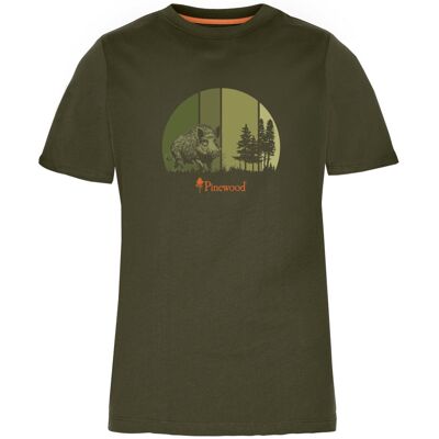 Damski T-Shirt Pinewood Wild Boar 3467 - Zieleń Oliwkowa -Xl Damski T-Shirt Pinewood Wild Boar 3467 - Zieleń Oliwkowa -Xl