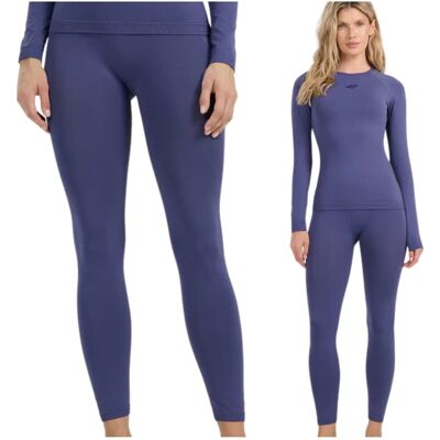 Damskie legginsy termoaktywne 4F 4FWAW25USEAF221-32S Niebieski XS/S Damskie legginsy termoaktywne 4F 4FWAW25USEAF221-32S Niebieski XS/S