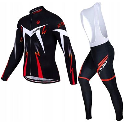 X-Tiger Długi Strój Rowerowy Komplet Kolarski Męski Elastyczny Wiosna Szelki 5xl X-Tiger Długi Strój Rowerowy Komplet Kolarski Męski Elastyczny Wiosna Szelki 5xl