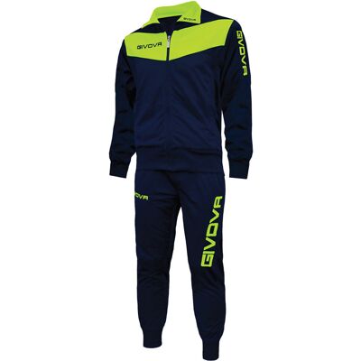 Dres Givova Tuta Visa Fluo Granatowo-Żółty Tr018f 0419 Dres Givova Tuta Visa Fluo Granatowo-Żółty Tr018f 0419