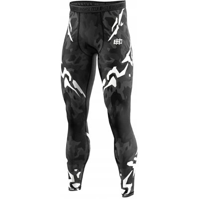 Extreme Hobby Legginsy Black Panther Czarny-Biały M Extreme Hobby Legginsy Black Panther Czarny-Biały M