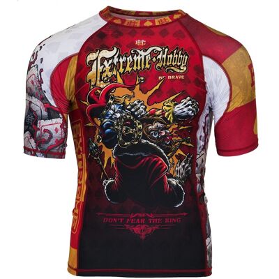 Extreme Hobby, Rashguard męski termoaktywny z krótkim rękawem, Killer Cards, rozmiar L Extreme Hobby, Rashguard męski termoaktywny z krótkim rękawem, Killer Cards, rozmiar L