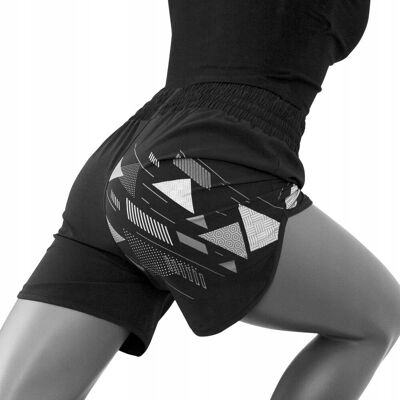 Fairtex Spodenki Sportowe damskie AB11 Czarne XL Fairtex Spodenki Sportowe damskie AB11 Czarne XL