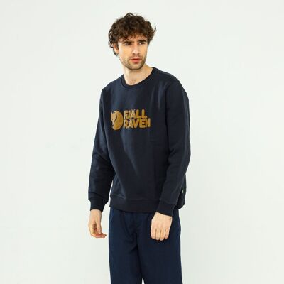 Fjallraven Logo Sweater Dark Navy - M Fjallraven Logo Sweater Dark Navy - M