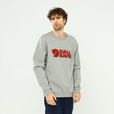 Fjallraven Logo Sweater Grey-Melange - M Fjallraven Logo Sweater Grey-Melange - M
