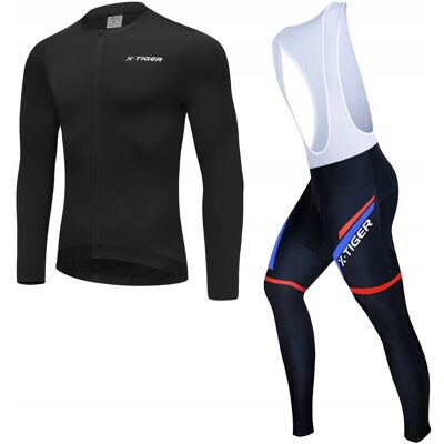 X-Tiger Getry Spodnie Rowerowe Bluza Ocieplany Zestaw Męski Z Wkładką Żelową 3XL X-Tiger Getry Spodnie Rowerowe Bluza Ocieplany Zestaw Męski Z Wkładką Żelową 3XL