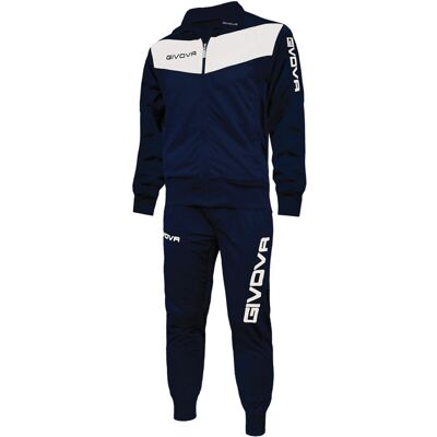 Givova TR0180403 Granatowo/Niebieska/Biała cało roczna męska bluza Givova TR0180403 Granatowo/Niebieska/Biała cało roczna męska bluza