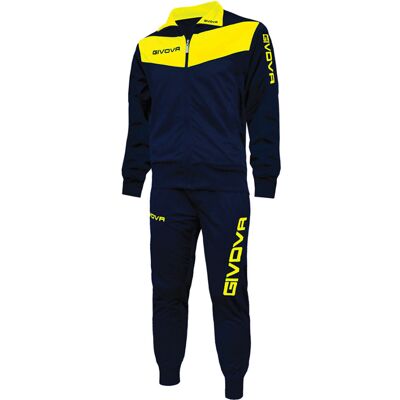 Givova, Dres Piłkarski, Tuta Visa Tr018 0407, Granatowo-Żółty, Rozmiar S Givova, Dres Piłkarski, Tuta Visa Tr018 0407, Granatowo-Żółty, Rozmiar S