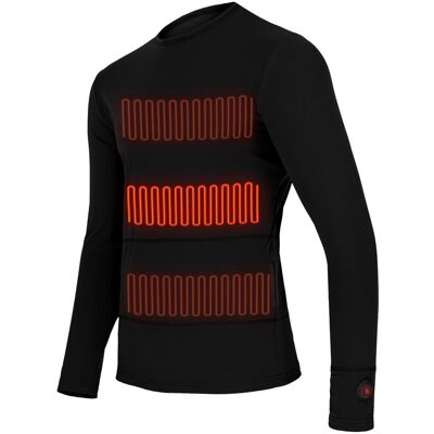 Glovii, Bluza męska termoaktywna, czarny, rozmiar S Glovii, Bluza męska termoaktywna, czarny, rozmiar S