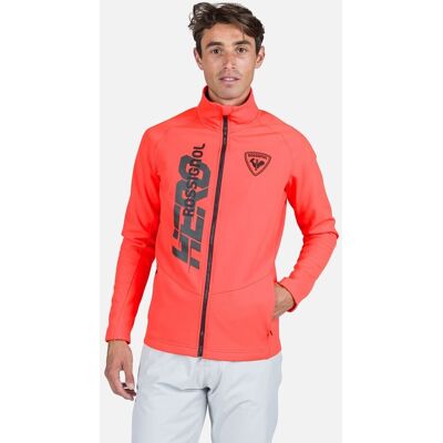 Golf Narciarski Rossignol Hero Classique Clim Full-Zip Top - Neonred - XL Golf Narciarski Rossignol Hero Classique Clim Full-Zip Top - Neonred - XL