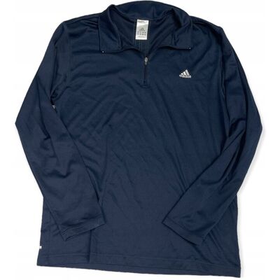 Granatowa bluza męska rękaw ADIDAS L Granatowa bluza męska rękaw ADIDAS L