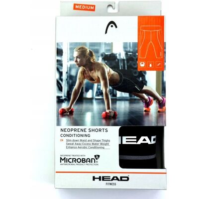 Head Fitness Spodenki Damskie Shorts Neoprenowe Siłownia Aerobik R. M Szare Head Fitness Spodenki Damskie Shorts Neoprenowe Siłownia Aerobik R. M Szare