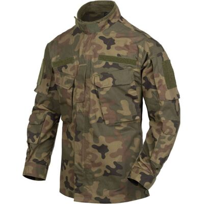 Helikon-Tex Bluza sportowa Polowa CPU® PolyCotton Rip-STop sportowy PL Woodland - PL Camo - S Helikon-Tex Bluza sportowa Polowa CPU® PolyCotton Rip-STop sportowy PL Woodland - PL Camo - S