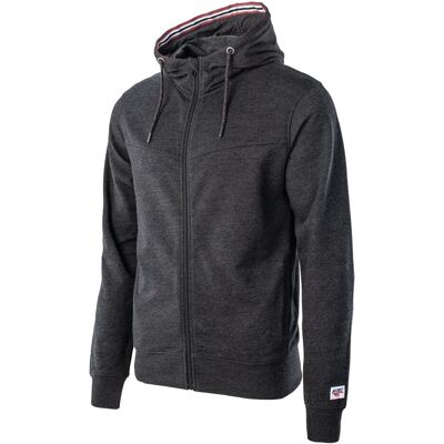 Hi-Tec, SABARIN, Bluza sportowa męska, Black Melange, XXL Hi-Tec, SABARIN, Bluza sportowa męska, Black Melange, XXL