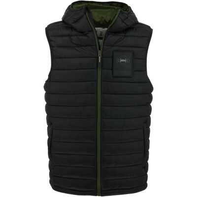 Kamizelka męska Monotox MX23083 VEST INSULATOR BLACK / GREEN Czarna Kamizelka męska Monotox MX23083 VEST INSULATOR BLACK / GREEN Czarna