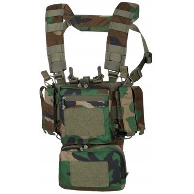 Helikon-Tex Training Mini Rig US Woodland - Podwójne kieszenie na magazynki - Regulowane paski - Chest Rig Helikon-Tex Training Mini Rig US Woodland - Podwójne kieszenie na magazynki - Regulowane paski - Chest Rig
