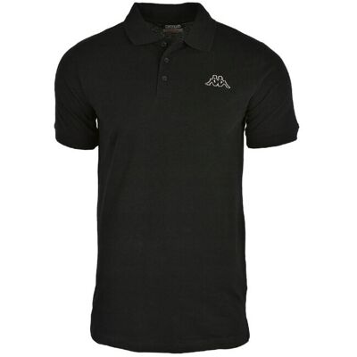 Kappa Peleot Polo 303173-005, Męskie, T-Shirt, Czarny Kappa Peleot Polo 303173-005, Męskie, T-Shirt, Czarny