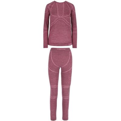 Komplet bielizny termoaktywnej damskiej Viking Lana Pro Merino 3840 różowy - XXL Komplet bielizny termoaktywnej damskiej Viking Lana Pro Merino 3840 różowy - XXL