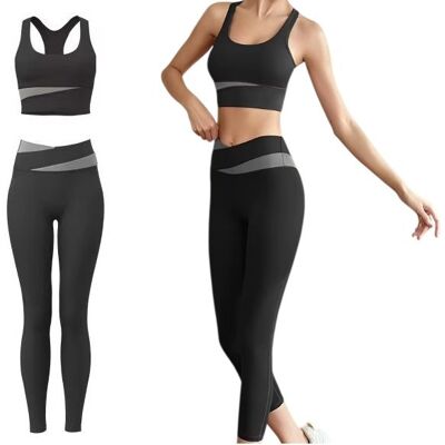 M-Import Komplet na siłownię do ćwiczeń stanik legginsy strój sportowy fitness S M-Import Komplet na siłownię do ćwiczeń stanik legginsy strój sportowy fitness S