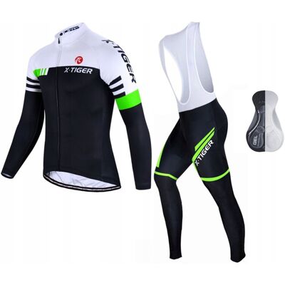 X-Tiger KOMPLET ROWEROWY SPODNIE Z WKŁADKĄ BLUZA CIEPŁY X-Tiger KOMPLET ROWEROWY SPODNIE Z WKŁADKĄ BLUZA CIEPŁY