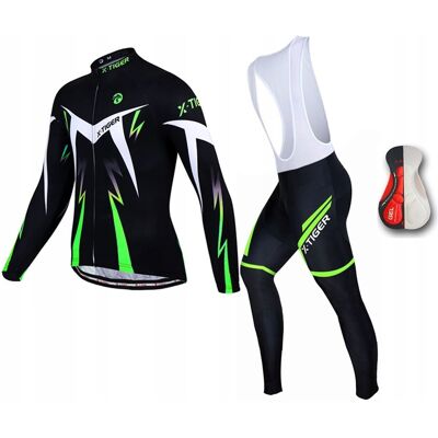 X-Tiger KOMPLET ROWEROWY SPODNIE Z WKŁADKĄ KOSZULKA TERMO X-Tiger KOMPLET ROWEROWY SPODNIE Z WKŁADKĄ KOSZULKA TERMO