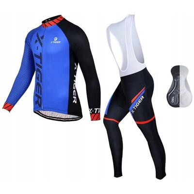 X-Tiger KOMPLET ROWEROWY SPODNIE Z WKŁADKĄ KOSZULKA TERMO STYLOWY NA SZELKACH PRO X-Tiger KOMPLET ROWEROWY SPODNIE Z WKŁADKĄ KOSZULKA TERMO STYLOWY NA SZELKACH PRO