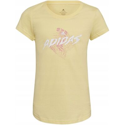 Koszulka adidas 3 BAR G Tee HL1619 beżowy 140 cm Koszulka adidas 3 BAR G Tee HL1619 beżowy 140 cm