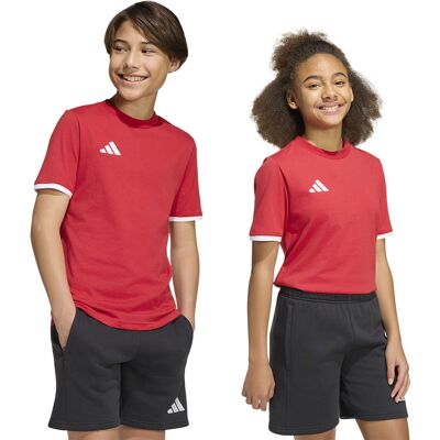 Koszulka adidas ENTRADA 26 Tee Junior JZ6674 czerwony 128 cm Koszulka adidas ENTRADA 26 Tee Junior JZ6674 czerwony 128 cm