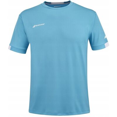 Koszulka chłopięca Babolat Play Crew Neck Tee Boy cyan blue 140 Koszulka chłopięca Babolat Play Crew Neck Tee Boy cyan blue 140