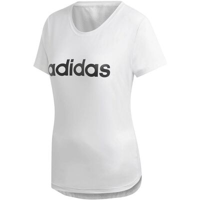 Koszulka z logo D2M adidas - Dla kobiet biały Koszulka z logo D2M adidas - Dla kobiet biały