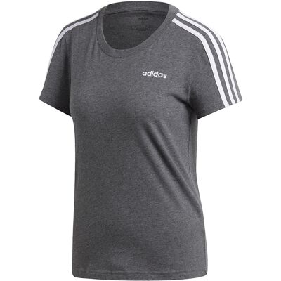 Koszulka damska adidas W Essentials 3S Slim Tee szara FM6428 Koszulka damska adidas W Essentials 3S Slim Tee szara FM6428