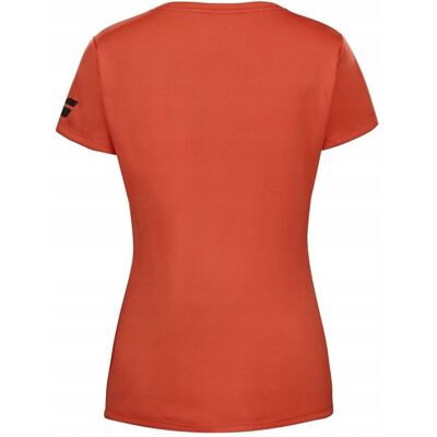 Koszulka damska Babolat Play Cap Sleeve Top Women fiesta red L Koszulka damska Babolat Play Cap Sleeve Top Women fiesta red L