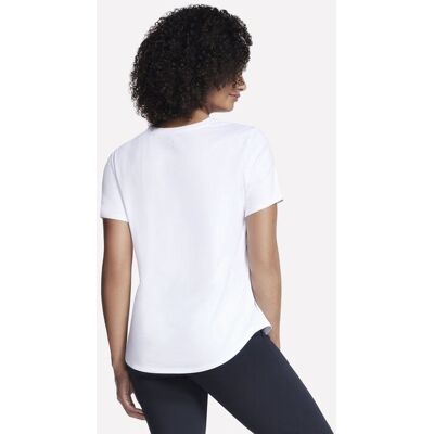 Koszulka damska Skechers Go Dri Swift Tee biała - TS104 WHT Koszulka damska Skechers Go Dri Swift Tee biała - TS104 WHT