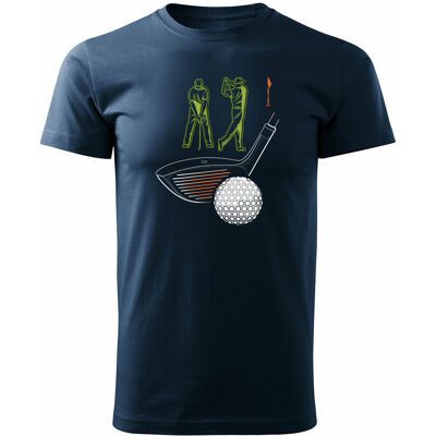 TUCANOS Koszulka golfowa do golfa z golfem golf golfista męska granatowa REGULAR-L TUCANOS Koszulka golfowa do golfa z golfem golf golfista męska granatowa REGULAR-L