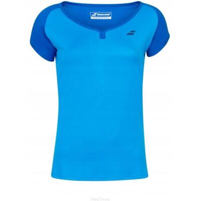 Koszulka juniorska Babolat Play Cap Sleeve Top Girl niebieska 6-8lat Koszulka juniorska Babolat Play Cap Sleeve Top Girl niebieska 6-8lat