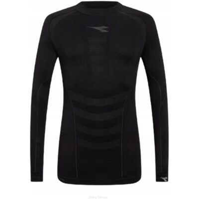 Koszulka Kompresyjna Diadora Turtle Neck Stratozero Czarna Xs/s Koszulka Kompresyjna Diadora Turtle Neck Stratozero Czarna Xs/s
