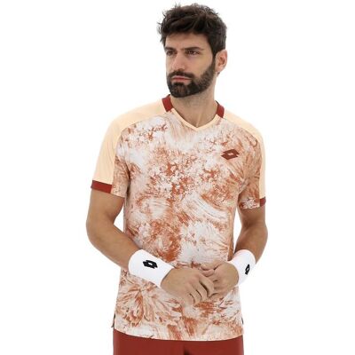 Koszulka Lotto Tech Iv-D2 Tee Men Cream Beige M Koszulka Lotto Tech Iv-D2 Tee Men Cream Beige M