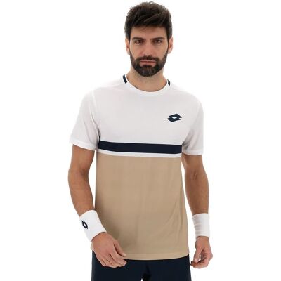 Koszulka Lotto Tech V-D1 Tee Men Irish Beige S Koszulka Lotto Tech V-D1 Tee Men Irish Beige S