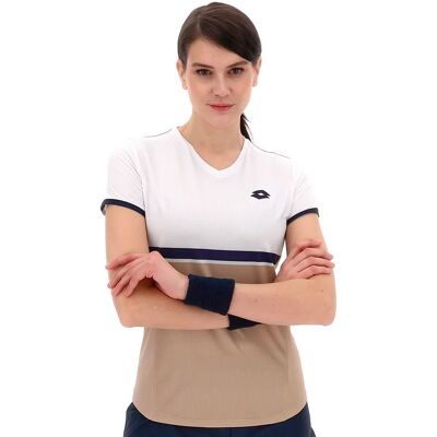 Koszulka Lotto Tech V-D1 Tee Women Irish Beige L Koszulka Lotto Tech V-D1 Tee Women Irish Beige L
