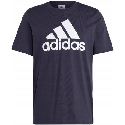 Koszulka męska adidas Essentials Single Jersey 3-Stripes Tee granatowa IC93 Koszulka męska adidas Essentials Single Jersey 3-Stripes Tee granatowa IC93