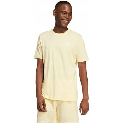 Koszulka męska adidas Essentials Single Jersey Embroidered Small Logo żółta Koszulka męska adidas Essentials Single Jersey Embroidered Small Logo żółta