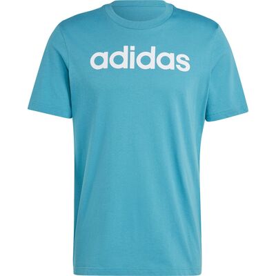 Koszulka męska adidas Essentials Single Jersey Linear Embroidered Logo Tee jasnoniebieska IJ8655-M Koszulka męska adidas Essentials Single Jersey Linear Embroidered Logo Tee jasnoniebieska IJ8655-M