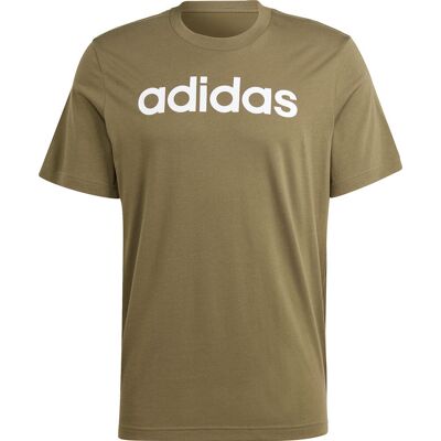 Koszulka męska adidas Essentials Single Jersey Linear Embroidered Logo Tee khaki IC9280-S Koszulka męska adidas Essentials Single Jersey Linear Embroidered Logo Tee khaki IC9280-S