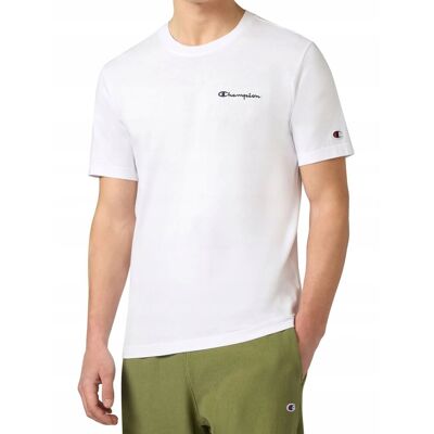 KOSZULKA męska CHAMPION 221798-WW001 bawełniana sportowa biała t-shirt XL XL KOSZULKA męska CHAMPION 221798-WW001 bawełniana sportowa biała t-shirt XL XL