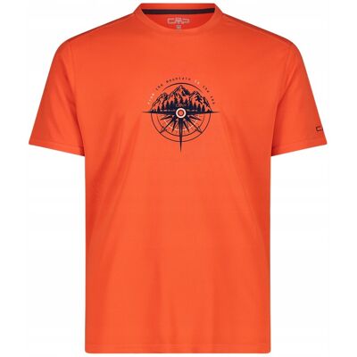 Koszulka Męska Cmp Campagnolo T-Shirt 30t5057/c783 - Tango - 54(2xl) Koszulka Męska Cmp Campagnolo T-Shirt 30t5057/c783 - Tango - 54(2xl)