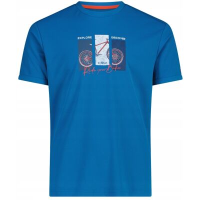Koszulka Męska Cmp Campagnolo T-Shirt 30t5057/l988 - Pacific - 52(Xl) Koszulka Męska Cmp Campagnolo T-Shirt 30t5057/l988 - Pacific - 52(Xl)