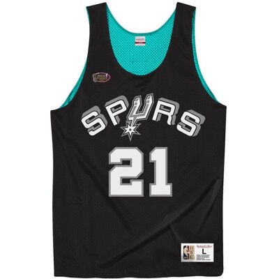 Koszulka Męska Dwustronna Mitchell & Ness Tank Top San Antonio Spurs Tim Duncan-S Koszulka Męska Dwustronna Mitchell & Ness Tank Top San Antonio Spurs Tim Duncan-S
