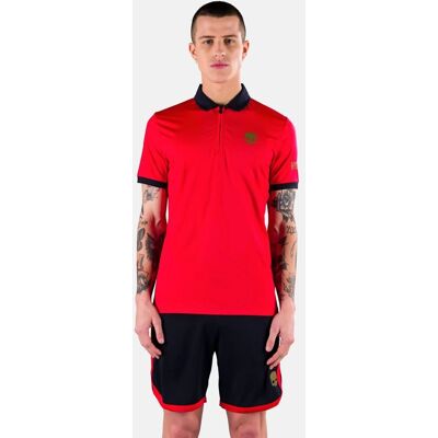 Koszulka Męska Hydrogen Half Zip Tech Tee Red/Blue Navy Koszulka Męska Hydrogen Half Zip Tech Tee Red/Blue Navy