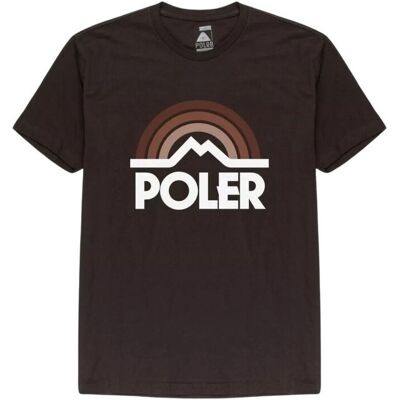 Inny producent Koszulka męska Poler Mountain Rainbow bawełniana brązowy-L Inny producent Koszulka męska Poler Mountain Rainbow bawełniana brązowy-L