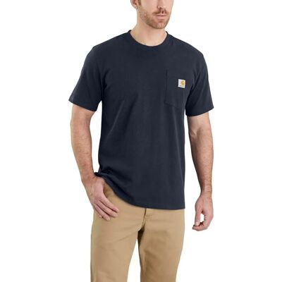 Koszulka Męska T-Shirt Carhartt Heavyweight Pocket K87 412 Granatowy - Xs Koszulka Męska T-Shirt Carhartt Heavyweight Pocket K87 412 Granatowy - Xs